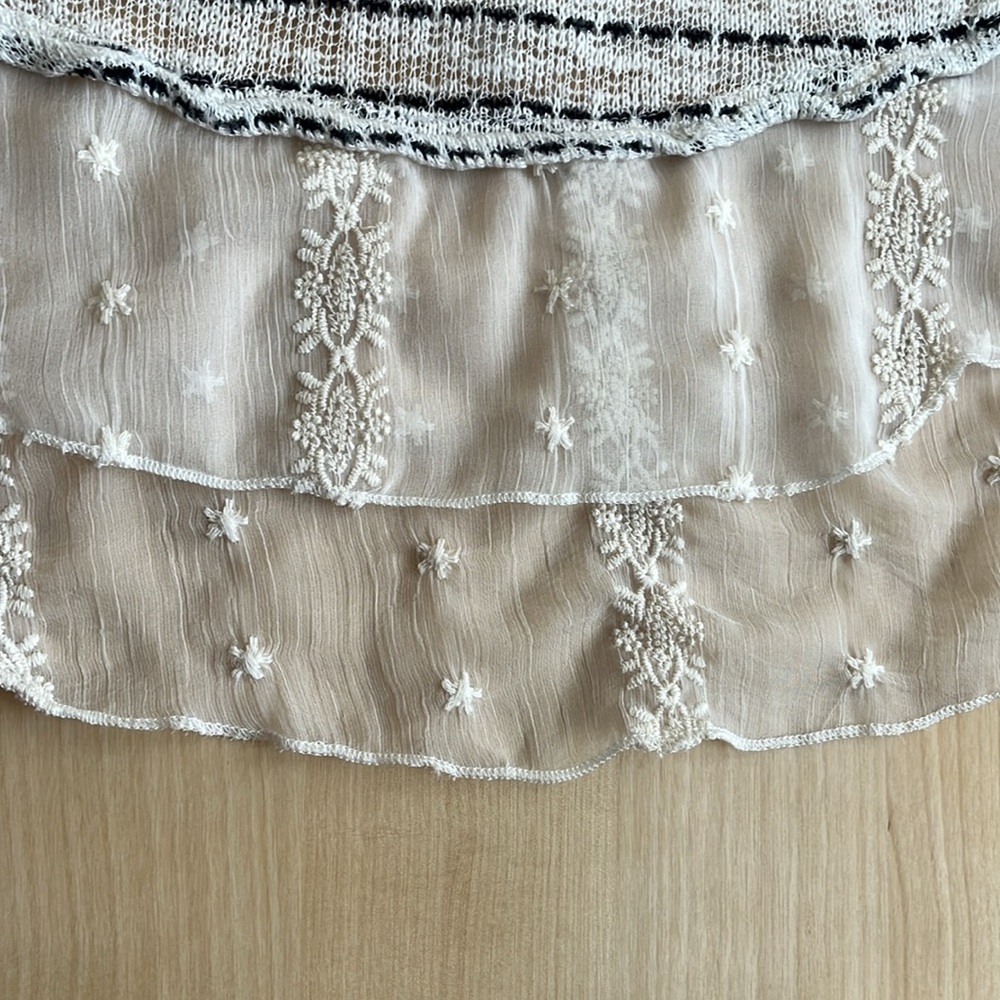 Altar’d State Short Sleeve Sweater & Lace Tunic Small EUC - Picture 11 of 12